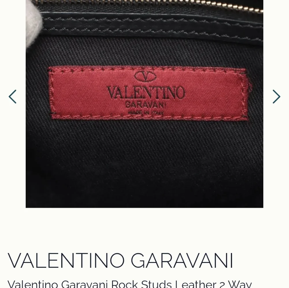 Valentino Garavani Black Tote with Silver Studs - Picture 12 of 13